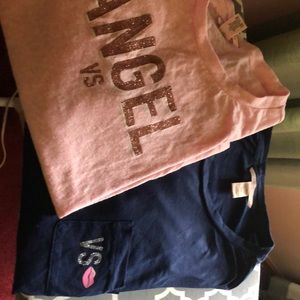 Victoria Secret T-Shirts (2) SZ.Large